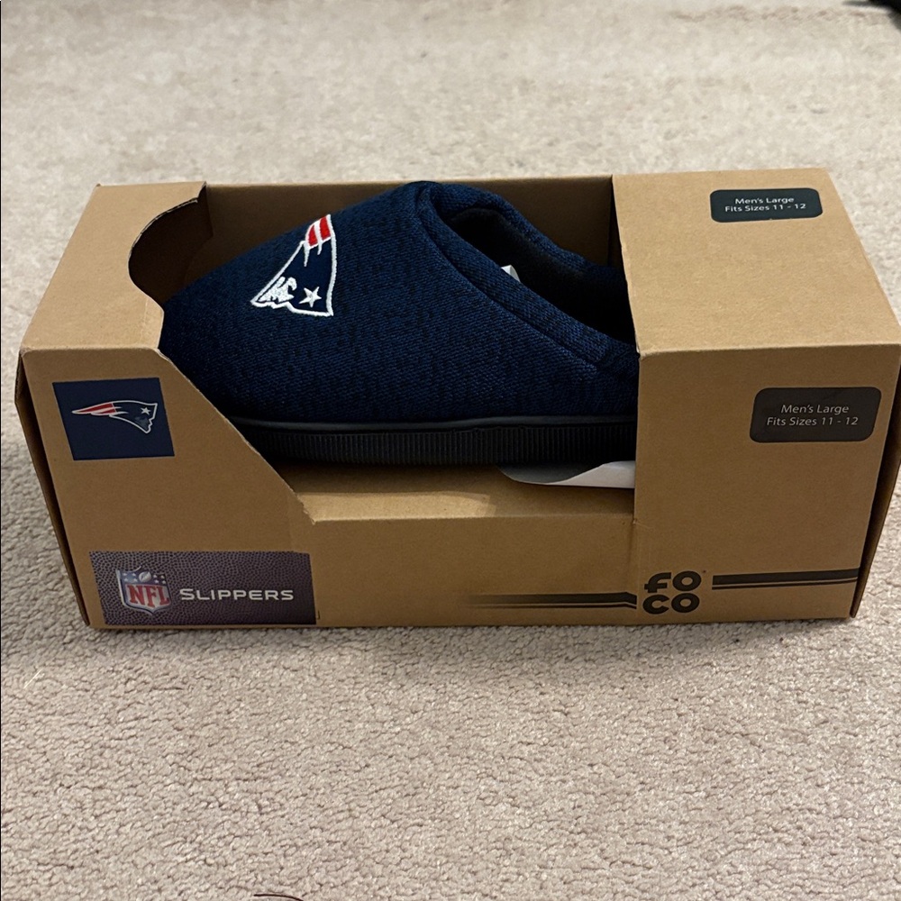 New England Patriots Memory Foam Slides - Picture 2 of 8